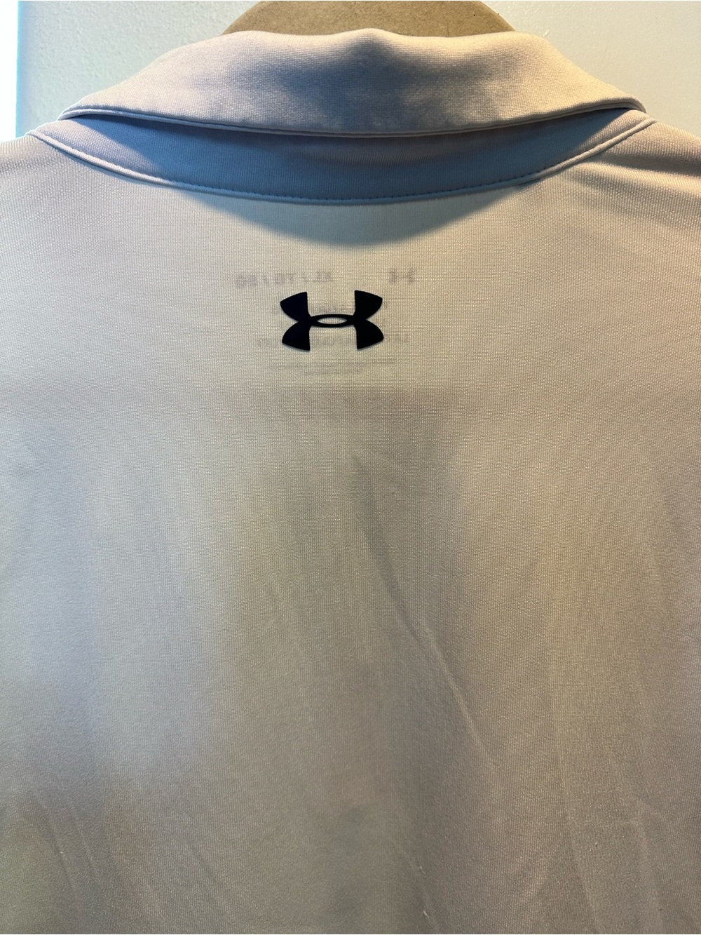 Under Armour Playoff Polo 2.0 White Blue Graphic Stripes - Picture 6 of 8